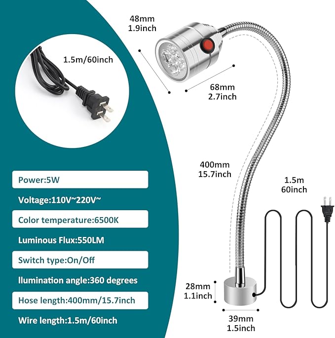 Magnetic Work Light, LED Machine Light - Image 8