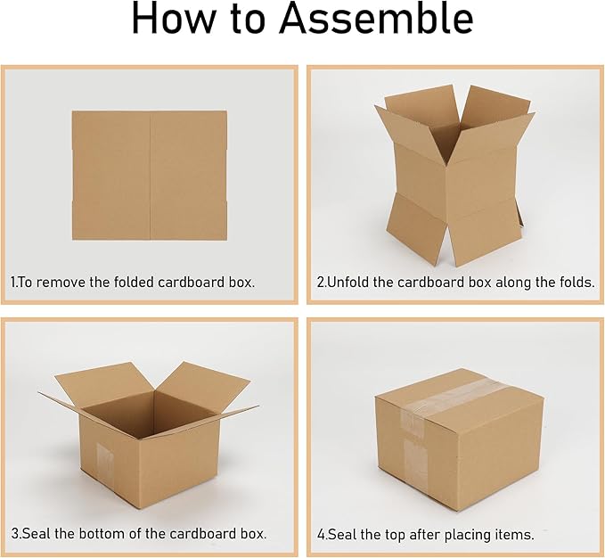 CRUGLA 40 Packs 6x6x4 Shipping Boxes - Image 4