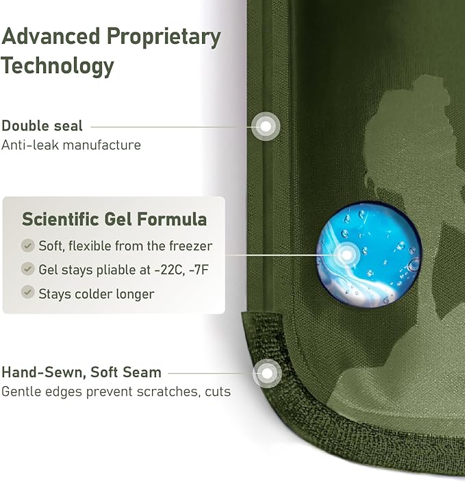 Medium Flexible Gel Ice Packs for Injuries Reusable - Image 6
