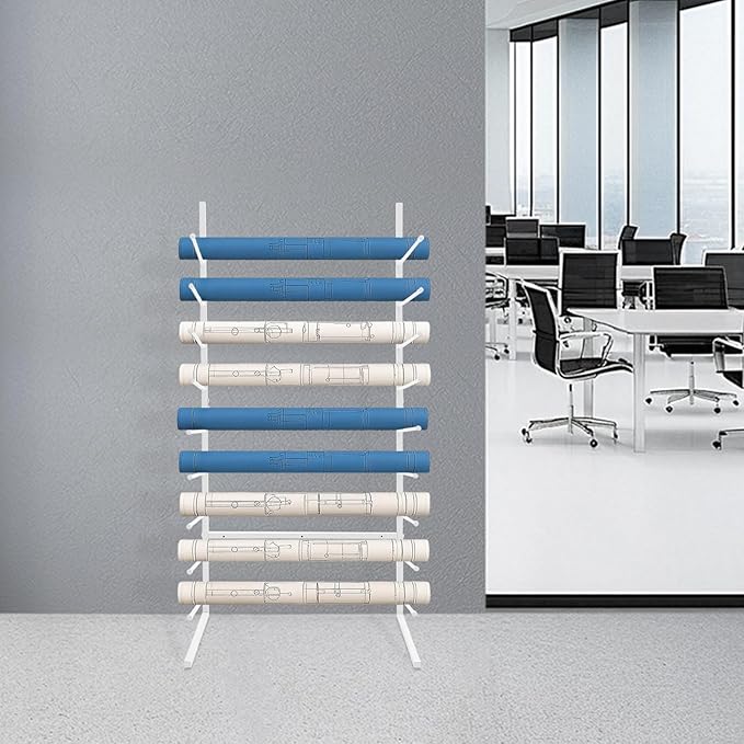 Wall Mount Art Print Blueprint Holder, 9-Tier Blueprint Holder, 20.87'' x - Image 5