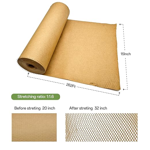 Honeycomb Packing Paper, Recyclable Honeycomb Paper Moving Supplies Bubble - Image 2
