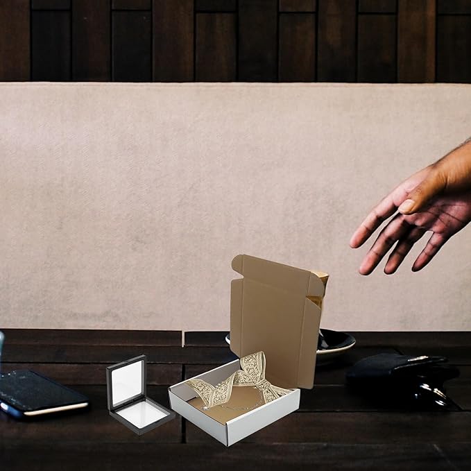 6x6x1.5 inch White Shipping Boxes 50 Pack, Small Corrugated Cardboard Mailer - Image 8