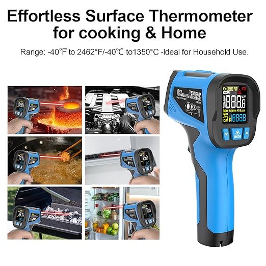 Infrared Thermometer Temperature Gun, Non-Contact High Temp Thermometer - Image 7