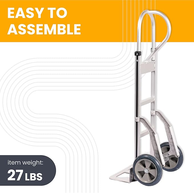 Heavy Duty Hand Truck with Vertical Loop Handle - Image 3
