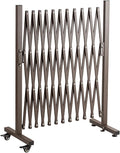 TECSPACE Aluminum Expandable Garden Fence, Portable Barricade Gate by TECSPACE