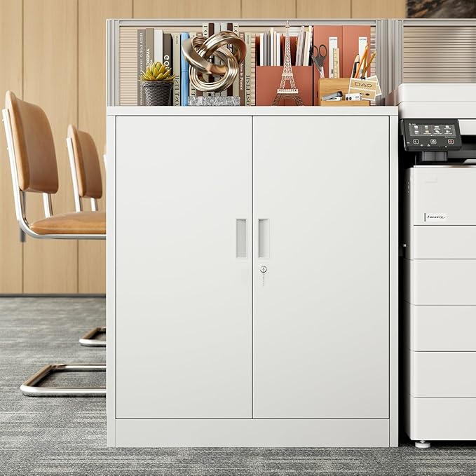 BESFUR Metal Storage Cabinet 36" H, Garage Storage Cabinet - Image 8