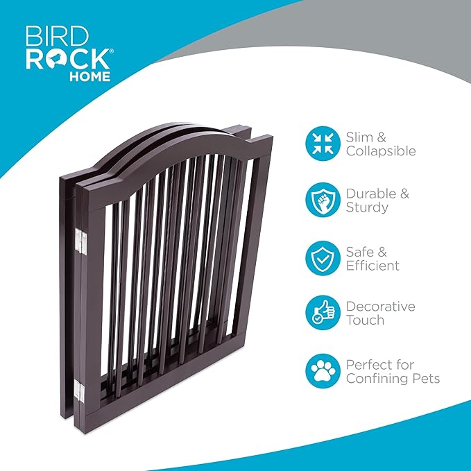 INTERNET'S BEST Arched Top Dog Gate | 3 Panel, and Porch | Portable, Extra Wide - Image 3