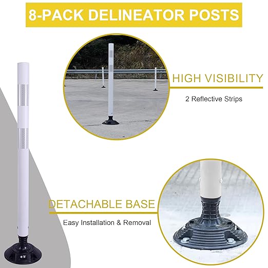 36 Inch Heavy Duty Traffic Cones 8-Pack - Image 3