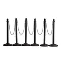 Montour Line Plastic Stanchion Black 2.5 Inch Diameter by Crowd+Control+Warehouse