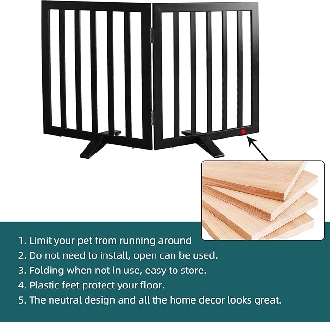 ZJSF Freestanding Indoor Dog Gate - Image 6
