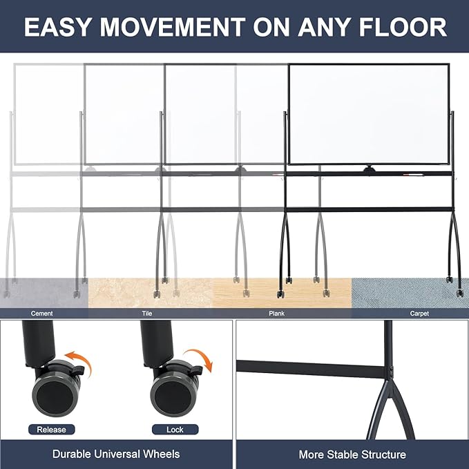TANKEE White Board Height Adjustable - Image 5