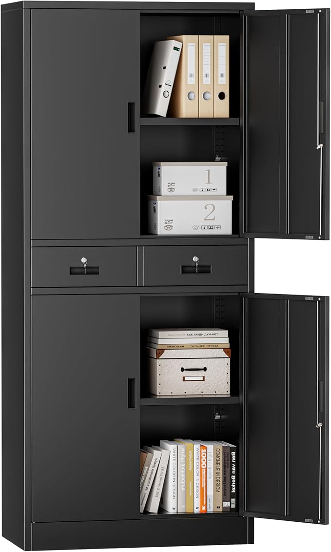 Metal Storage Cabinet，71" Garage Storage Cabinet by TaskStorz