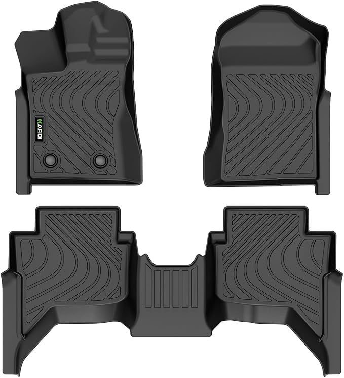 Floor Mats Custom for 2024-2025 Ford Ranger SuperCrew Cab All Weather by HAFIDI