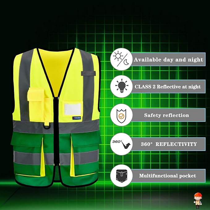 A-SAFETY High Visibility Safety Reflective Vest - Image 5