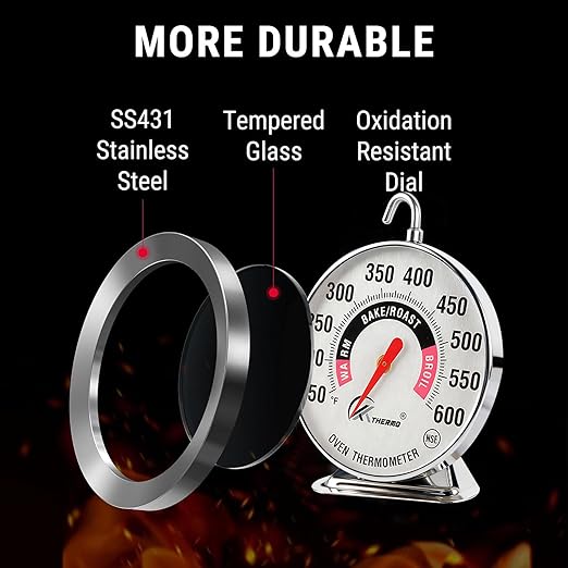 Oven Thermometer 150-600°F Pro Accurate Oven Temperature Gauge - Image 4
