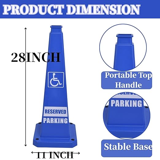 BESEA Reserved Parking Cone 3 Pack - Image 2