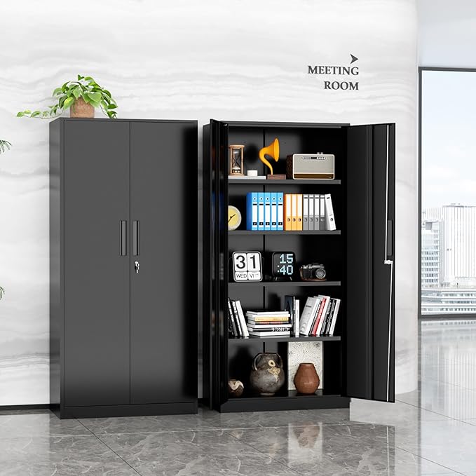 SUNCROWN 72" Metal Storage Cabinet - Image 9