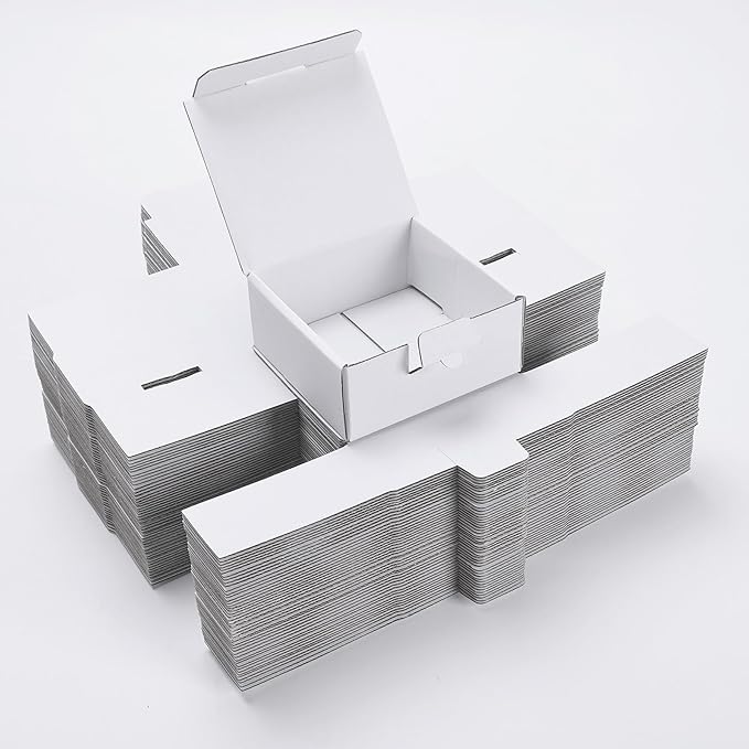 Small Shipping Boxes 3.5x3.3x1.6 Inches, Packaging & Storage by LineKap