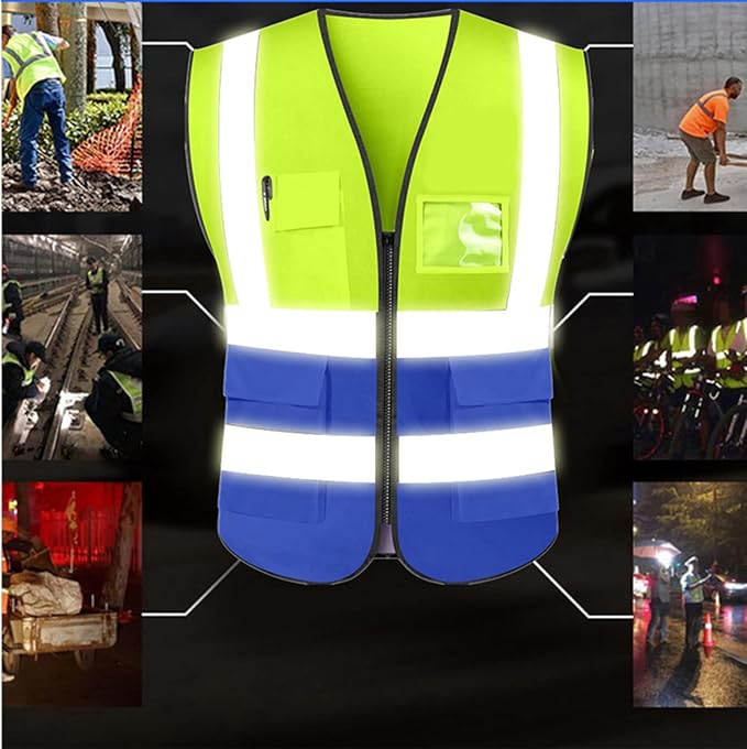 Personalized High Reflective Safety Vest Custom Hi Vis Safety Vest Men Women - Image 2