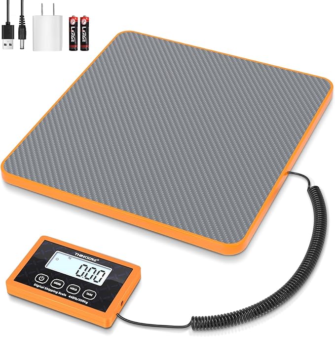 THINKSCALE Shipping Scale, 10g Precision Postal Scale - 440lb Capacity by THINKSCALE