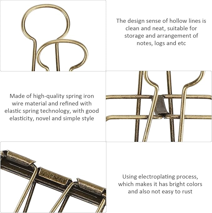 16 Pcs Hollow Binder Clips - Image 4
