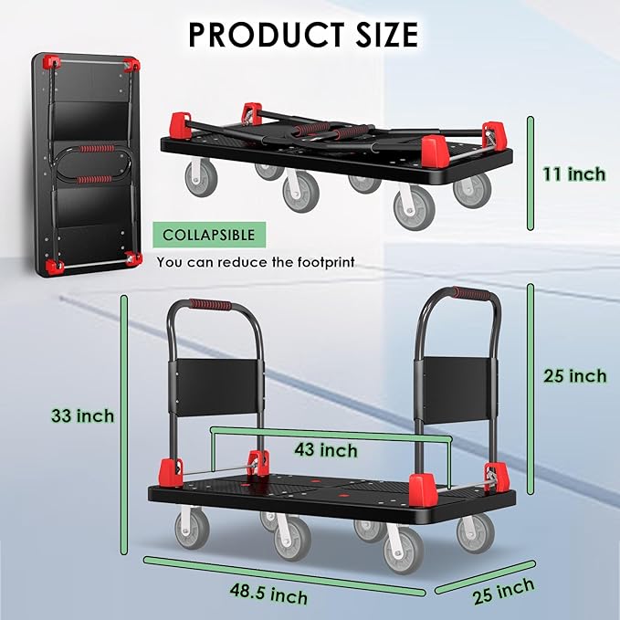 Heavy-Duty Platform Truck Cart - Image 4
