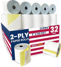 2 Ply Kitchen Printer Paper White/Yellow Carbonless Rolls 3” x 95 Feet Receipt by Clipra