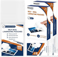 100 Pack 10 Mil 4"x6" Self Sealing Laminating Pouches Self Adhesive Lamination by Unknown