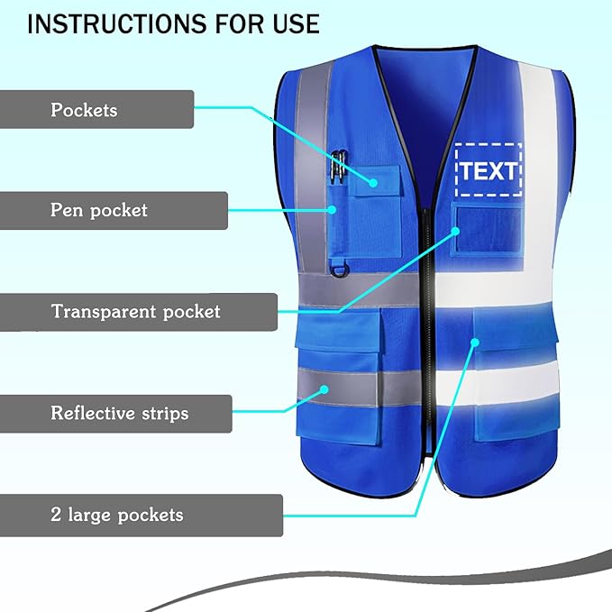 Custom Reflective Safety Vest - Image 3