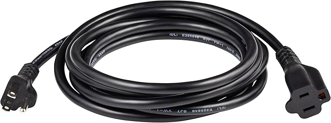 Amazon Basics Extension Cord, 10 Ft, 3 Prong Outlet Extender, Indoor Extension - Image 2