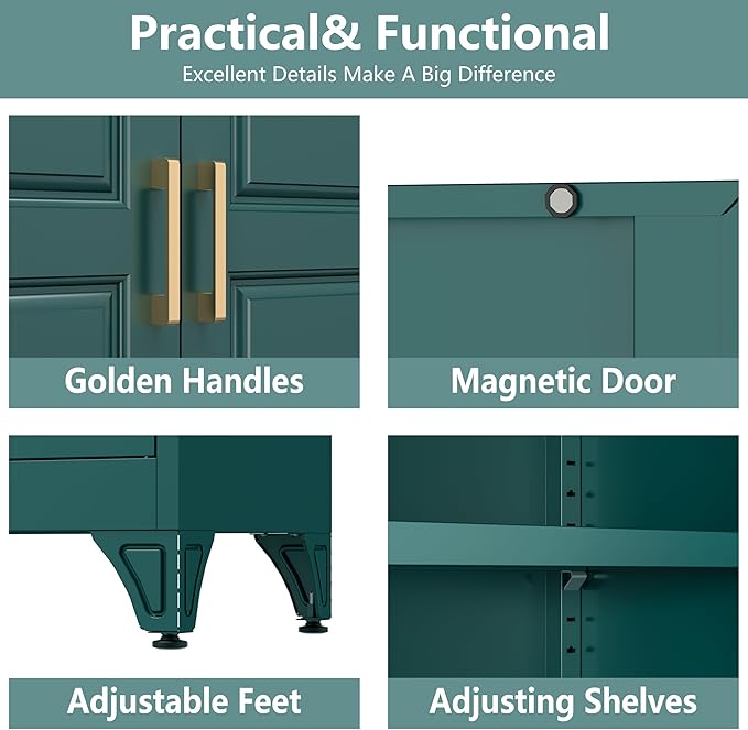 Metal Storage Cabinet, Large Cupboard - Image 7