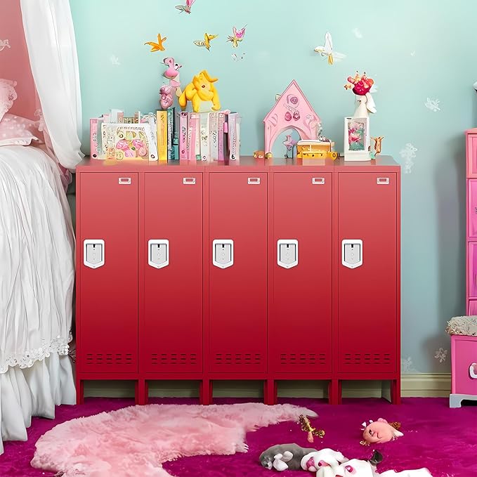 Metal Cabinet Home Office Storage, Lockable Steel Locker - Image 2