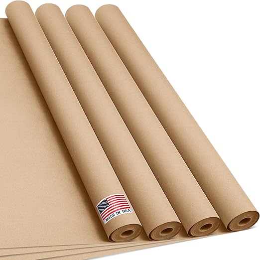 36" x 1200" Natural Kraft Paper Roll – Made in USA, 100% Recyclable Brown by Paclord