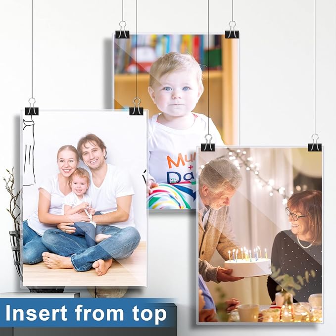 Henoyso 150 Pcs 11" x 17" Rigid Print Protectors, Heavy Duty Hard Plastic Sheet - Image 7