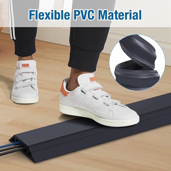 Eapele Floor Cord Cover 6.5ft Cord Covers - Image 5