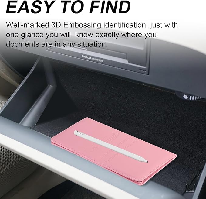Cacturism Car Registration and Insurance Holder, Car Accessories Vehicle Glove - Image 7