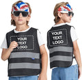 A-SAFETY Kids High Vis Reflective construction Safety vest customized LOGO by A-SAFETY