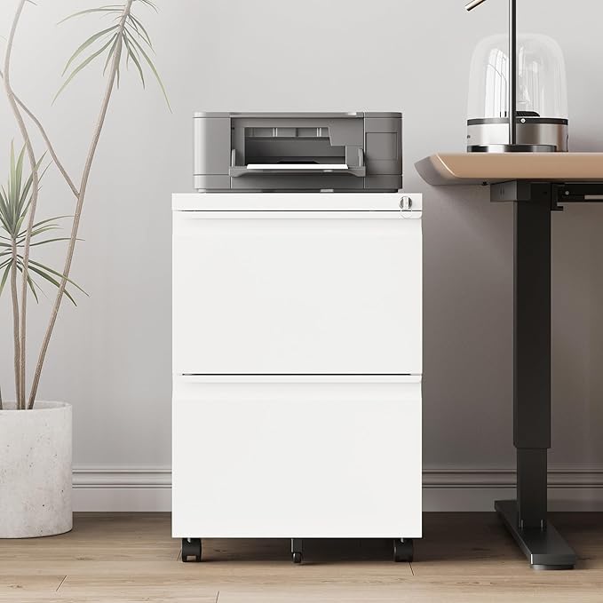 2 Drawer File Cabinet，Mobile Filing Cabinet - Image 2
