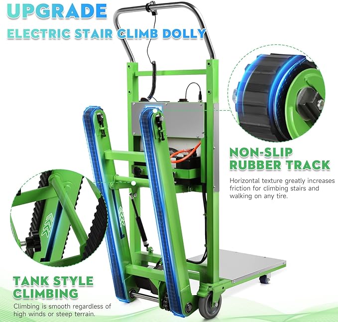 Electric Stair Climbing Dolly, 1250W Electric Stair Climbing Hand Truck - Image 3