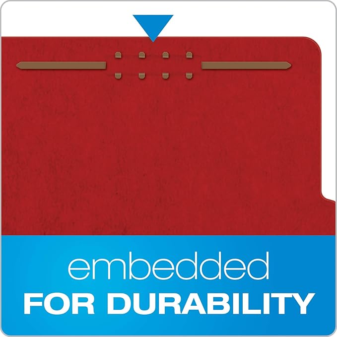 Pendaflex Pressboard Classification File Folders, 3 Dividers, 2/5 Tab Cut - Image 3