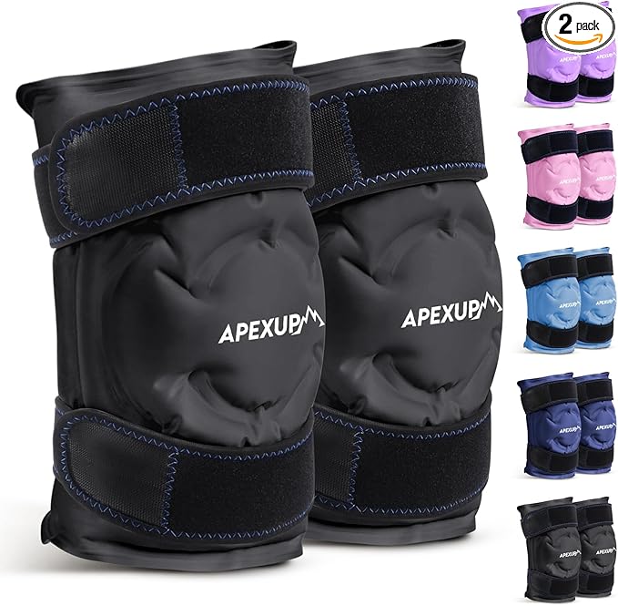 APEXUP Ice Pack for Knee Pain Relief, Large Reusable Wrap After Surgery by APEXUP