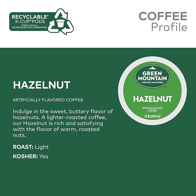 Green Mountain Coffee Roasters Hazelnut Keurig Single-Serve K-Cup pods - Image 18