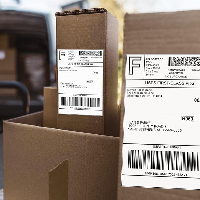 FungLam 80 Rolls 4x6 Direct Thermal Shipping Labels, 250 Labels Per Roll - Image 6