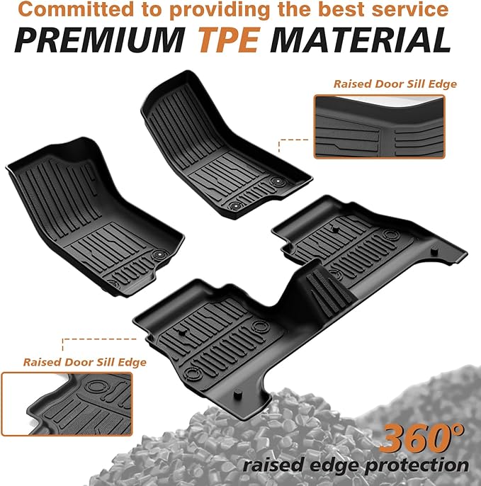 TripleAliners Floor Mats All Weather Compatible - Image 3