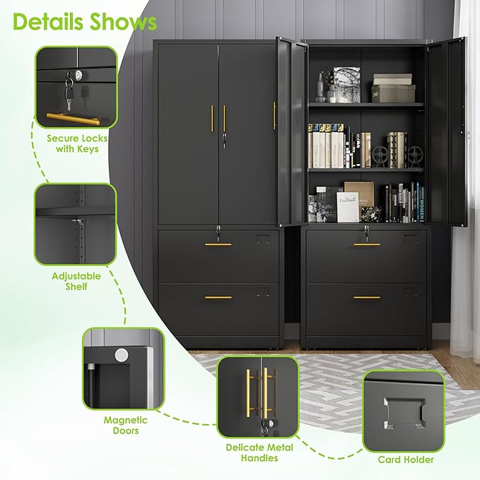 2 Drawer Lateral File Cabinet - Image 4