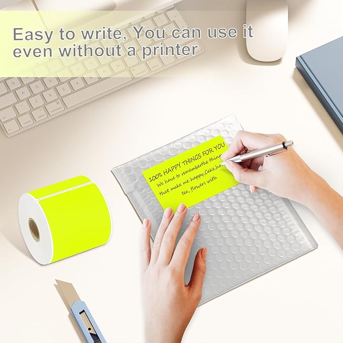 3 X 5 Inch Printable Rectangle Color Coding Labels, 300 Per Roll Adhesive Color - Image 5
