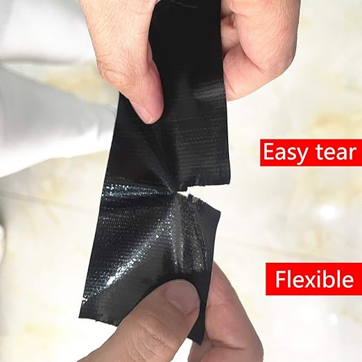 COSIMIXO 5-Pack Black Heavy Duty Duct Tape, 2 inches x 30 Yards, No Residue - Image 3