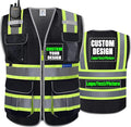 BeautyWill Safety Vest Class2 ANSI Certified Custom Logo High Visibility by BeautyWill