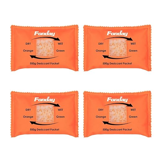 500g x 4 Packs Fonday Rechargeable Silica Gel Car Dehumidifier Fast Reactivate by Fonday
