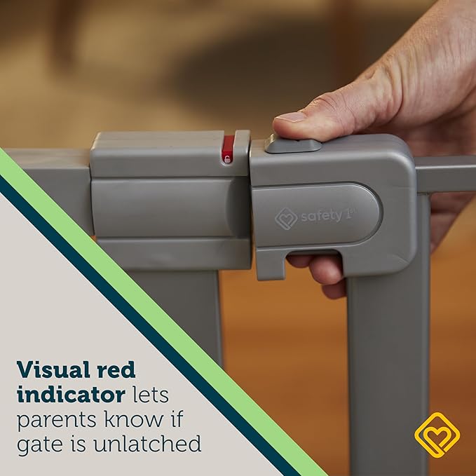 Safety 1st Baby Gate, Adjustable 29"-38" Wide, Pressure Mount | Walk Through - Image 5